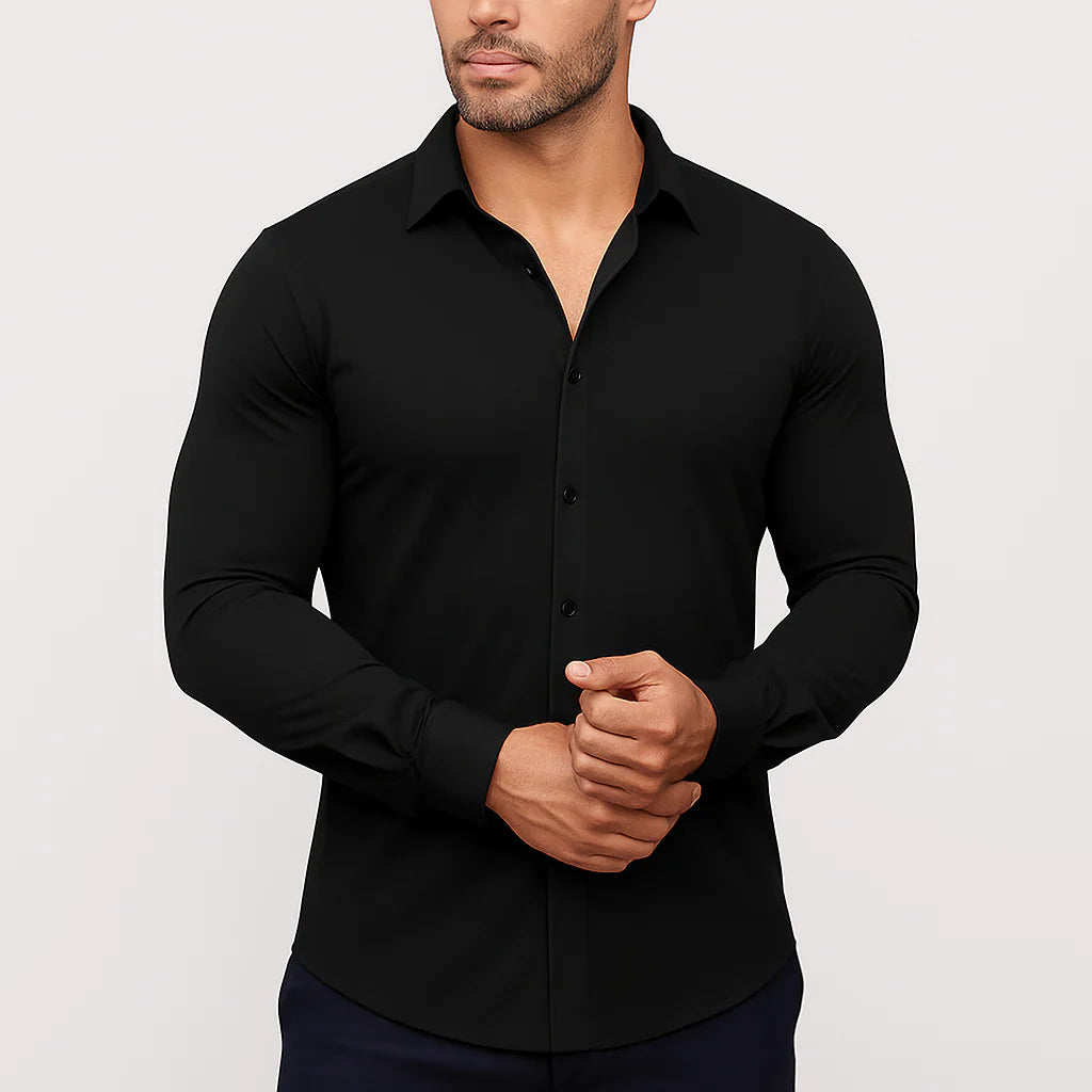 Chemise Extensible Révolutionnaire Sans Repassage - LUXE ET ÉLÉGANCE
