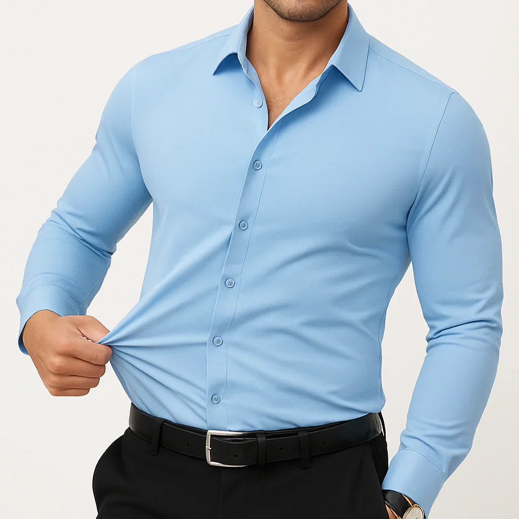 Chemise Extensible Révolutionnaire Sans Repassage - LUXE ET ÉLÉGANCE