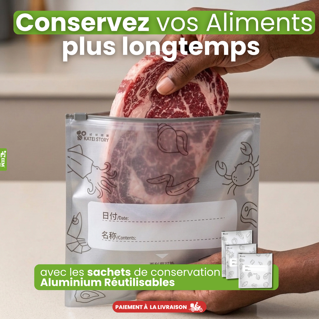 Sacs de Conservation Réutilisables - Fraîcheur Garantie