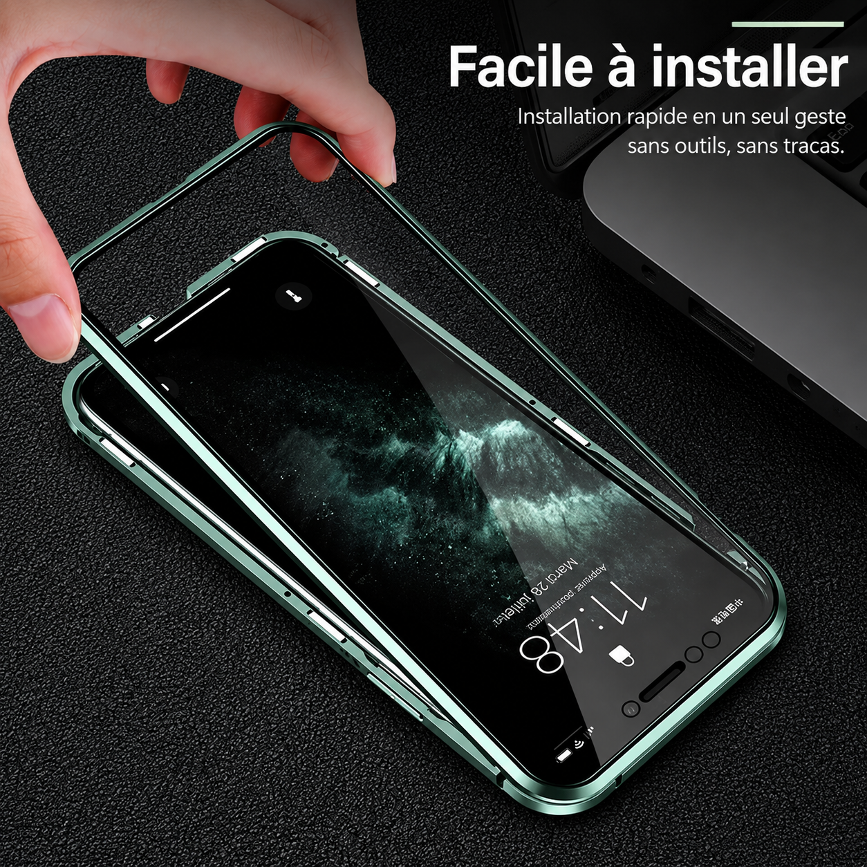 Coque Double Face Blindée 360° - Protection Totale iPhone & Samsung