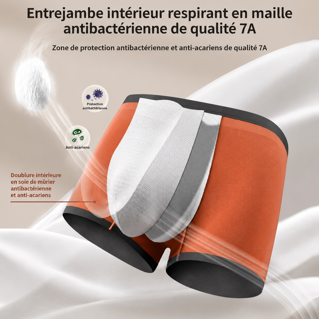 Boxers Antibactériens Sensation 360 — Hygiène & Confort Absolu