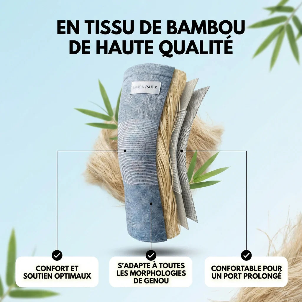 Genouillères de maintien en bambou
