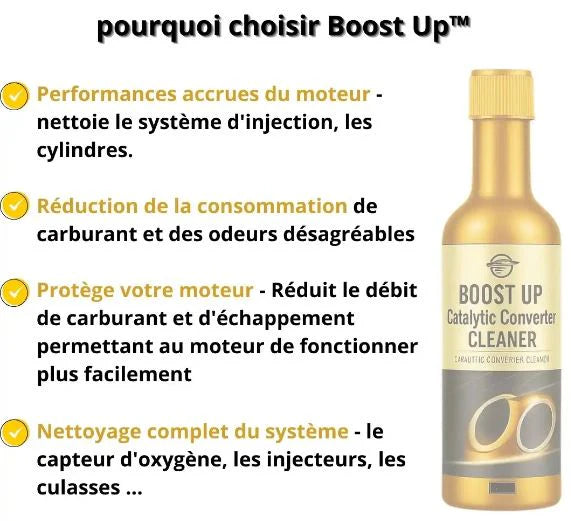 L'économiseur de Carburant Boost Up - Nettoyant pour catalyseur