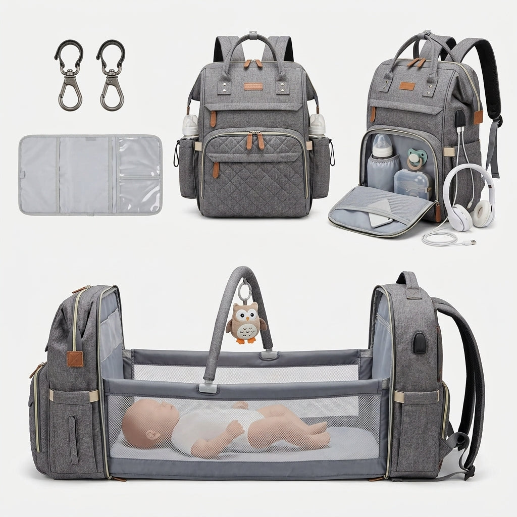 Sac à Langer Multifonction — Sac à Dos